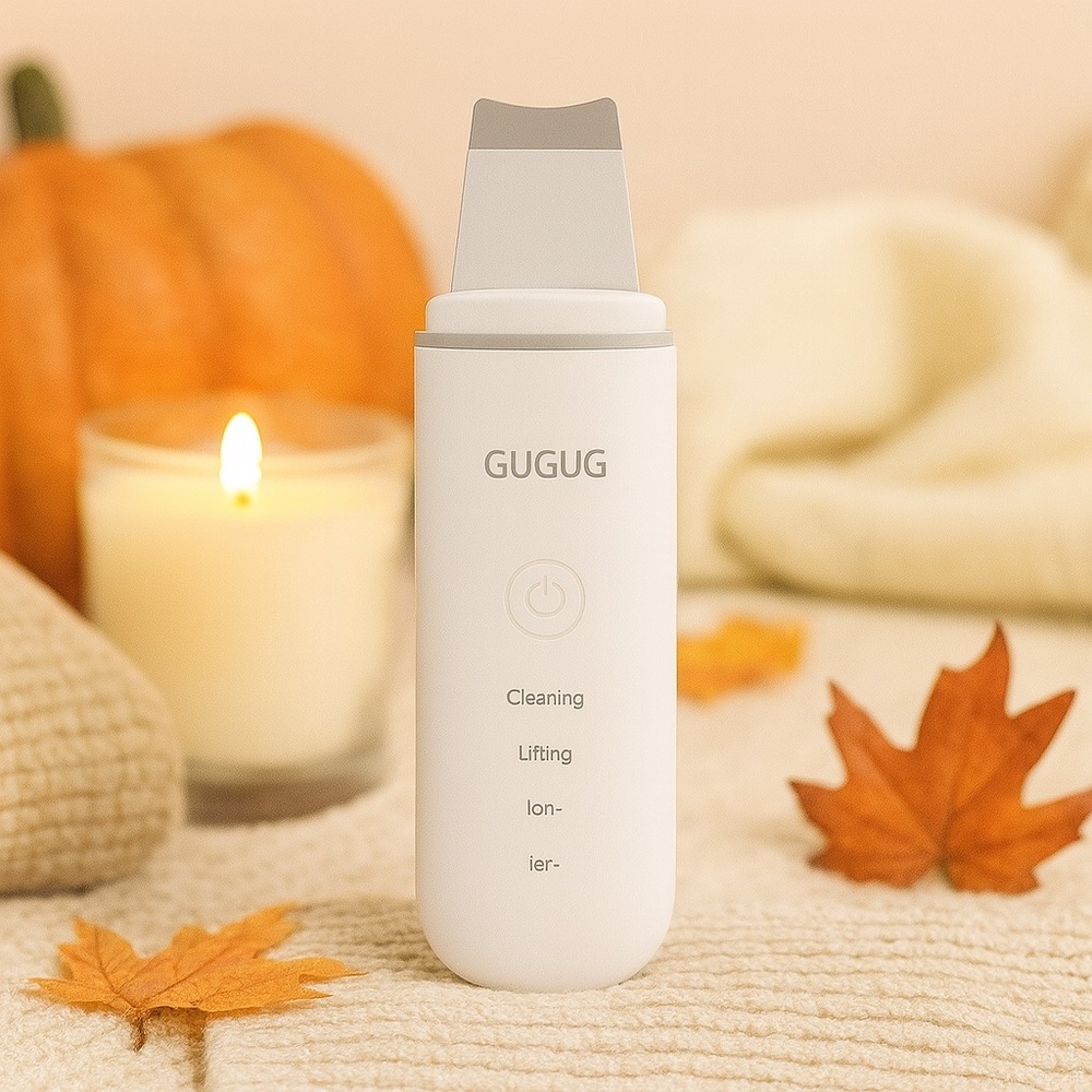 NEW Ultrasonic Facial Skin Scrubber – Deep Clean & Glow | At-Home Spa Essential